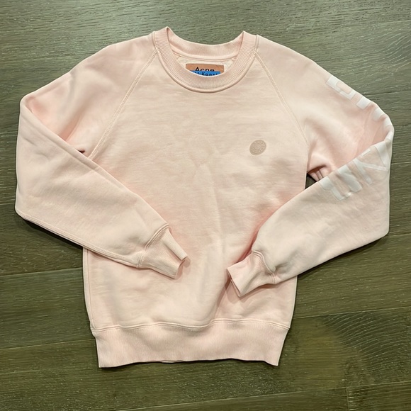 ACNE Studio RAGLAN SLEEVE sweatshirt in pink - Picture 2 of 5